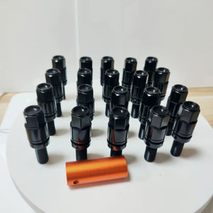 Boulons à capuchon plat coniques noirs universels M14x1.5 de haute qualité pour Benz <span class=keywords><strong>BMW</strong></span> Porsche Audi VW pièces de <span class=keywords><strong>boulon</strong></span> de voiture modifiées à l'état neuf - Product Image 6