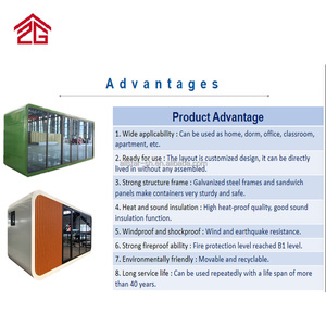 Casa Contenedor Fija Impermeable Directo de Fábrica, Contenedor Moderno Portátil Personalizado Tipo Cabaña Apple con Diseño Sencillo y Elegante - Product Image 6