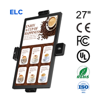 Écran tactile pour kiosque, affichage numérique mural, systèmes de point de vente pour restaurants, 27 pouces, Android 14, 4 + 64 Go