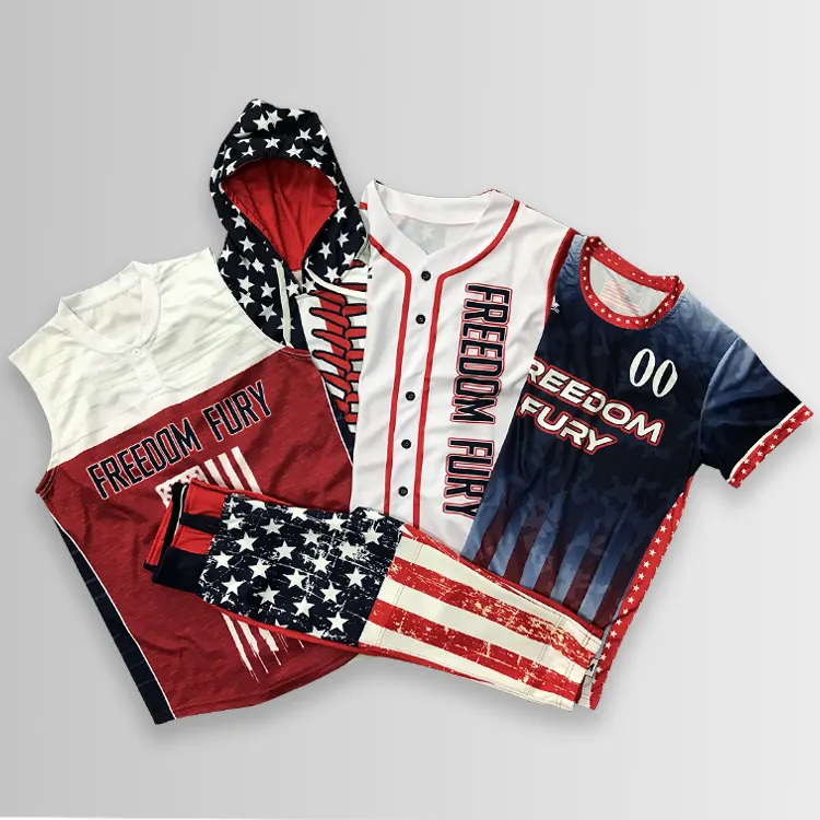 Conjunto de uniforme de béisbol personalizado, Jersey de béisbol personalizado con diseño de sublimación, equipo juvenil