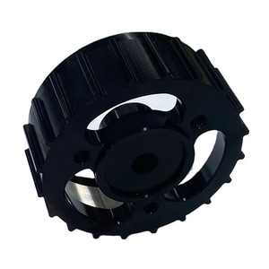Servicio de Torneado y Fresado CNC de Precisión Personalizado, Piezas de Mecanizado CNC de 5 Ejes para Adaptador de Rueda de Aleación de Aluminio Negro - Product Image 1