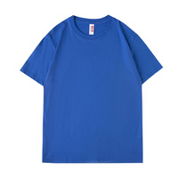 T-shirt personnalisé pour homme 100% coton à manches courtes avec logo sur l'épaule, design épuré, grande taille, style streetwear