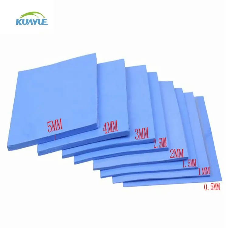 Cao Làm Mát 0.3/0.5/0.8/1.0/1.5/2.0/3.0Mm Silicone Tấm Cách Nhiệt Khoảng Cách Filler Cách Nhiệt Pad Cho Điện Thoại Máy Tính Xách Tay GPU