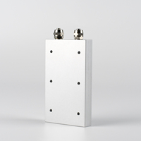 Prêt à expédier plaque froide plaque de refroidissement par eau 120mm plaque de refroidissement radiateur de refroidissement liquide en aluminium
