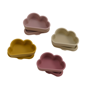 Boîte de rangement en silicone pour collation de bébé, couvercle, récipient alimentaire portable, tasse, <span class=keywords><strong>vaisselle</strong></span> de voyage, boîte à collation nuage mignon en silicone - Product Image 5