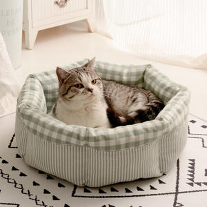 Groothandel Op Maat Gemaakte Fabrikant Zacht Wasbaar Comfortabel Ronde Donut <span class=keywords><strong>Eco</strong></span>-Vriendelijke Luxe Kattenhondenbed - Product Image 6