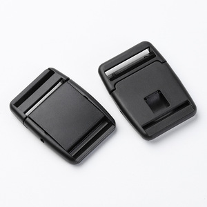 Boucle à pression en plastique 30 mm noire réglable pour accessoires de sac à dos - Product Image 1