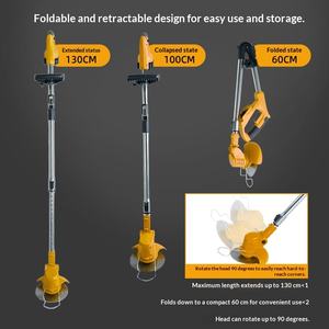 Coupe-herbe pliable sans fil 21V alimenté par <span class=keywords><strong>batterie</strong></span> au lithium, autres outils de jardin, <span class=keywords><strong>tondeuse</strong></span> <span class=keywords><strong>à</strong></span> <span class=keywords><strong>gazon</strong></span> électrique portative, débroussailleuse - Product Image 3
