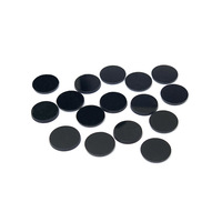 Pierres plates doubles en onyx noir