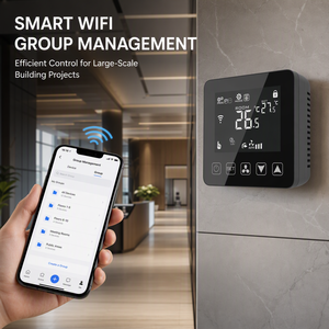 <span class=keywords><strong>Thermostat</strong></span> de ligne de tension pour ventilo-convecteur Tuya WiFi 3 vitesses pour usage résidentiel avec fonction vocale <span class=keywords><strong>Alexa</strong></span>, Google Home - Product Image 4