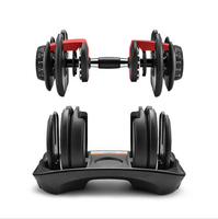 Haltères réglables multifonctions 90LB 40KG haltères réglables personnalisés vente en gros