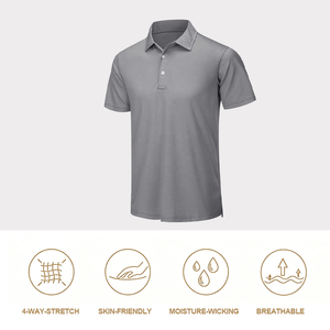 Camiseta Polo con Logotipo Personalizado, Bordado e Impresión, Camiseta Polo Lisa de Algodón y Poliéster, Transpirable, Uniformes Deportivos de Golf, Camiseta Polo de Trabajo - Product Image 3