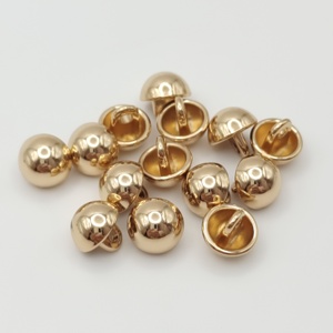 Chất Lượng Cao 10Mm Chân Vàng Nhỏ Mạ Kim Loại Kẽm Hợp Kim Dome Nút Vàng Nửa Bóng Nấm Nút - Product Image 1