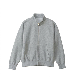 Men's <strong>Full</strong> <strong>Zip</strong> Sweatshirt Stand Collar Fleece Jacket <strong>Zip</strong> up Hoodie Pullover with Side Pockets Casual <strong>Jumper</strong> for Wholesale - Product Image 3