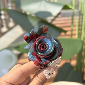 New Cartoon Acetate European-American Style Hair Claw Fresh Sweet Clip Minimalist Double Ponytail Shark Clip Eco-Friendly Hair - Product Image 5