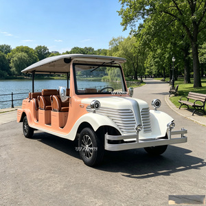 High Load Bearing Vintage Sightseeing Bus Electric Retro Tour <b>Car</b> Custom <b>Interior</b> Layout For Coastal Resort Tour Operation - Product Image 1