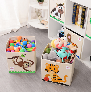 Fabric Storage Bins Child Toy Storage Organizer Cabinet Toy Storage Cube Box