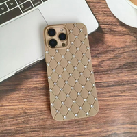 Étui de téléphone miroir de maquillage personnalisé en diamant scintillant de luxe pour iPhone 16 17 Pro Max Plus housse de protection