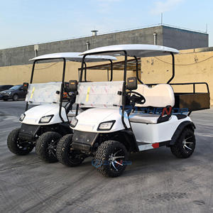 <span class=keywords><strong>Voiture</strong></span> <span class=keywords><strong>de</strong></span> golf électrique blanche confortable avec sièges réglables antidérapants, idéale pour les zones <span class=keywords><strong>de</strong></span> loisirs des villages <span class=keywords><strong>de</strong></span> retraite - Product Image 2