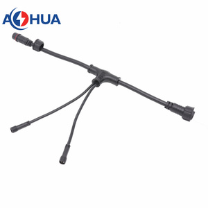 AOHUA мужской женский туннельный свет 2 3 4pin <span class=keywords><strong>T</strong></span> Тип сплиттер кабель формовочный водонепроницаемый разъем - Product Image 2