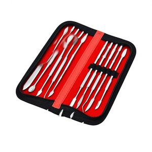 10pcs/<b>set</b> Metal Manual Dental Wax Carving Tools Spatula <b>Plaster</b> Knife Practical Versatile Teeth Whitening Kit Dentistry - Product Image 3