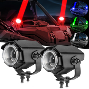 Commande à distance ou à bascule en aluminium moulé sous pression RGBW Color Laser Lazer LED Whips - Product Image 1