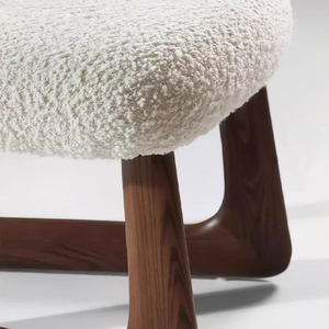 Sedia da Pranzo Modernista Pula in Bouclé per Casa, Ufficio e Appartamento - Product Image 3