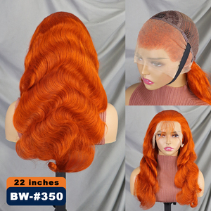 Perruques en cheveux humains 200% naturels, 18-30 pouces, pré-épilées, ondulées, avec dentelle frontale # Perruque frontale transparente en dentelle 13x4 de 350 cm - Product Image 3