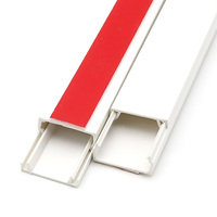 Canaletas de Cableado Eléctrico Blancas, Conducto de PVC Ignífugo, Canaletas de Plástico para Cables y Accesorios de Cableado