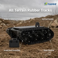 Platform Robot Listrik Segala Medan Ringan UGV Sasis Robot Bergerak Antarmuka Terbuka untuk Inspeksi, Penelitian, dan Pendidikan