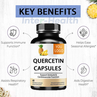 Capsules de Quercétine et de Bromélaïne Végétariennes Ausreson 500 mg – Compléments pour Adultes – Capsules de Quercétine Liposomale