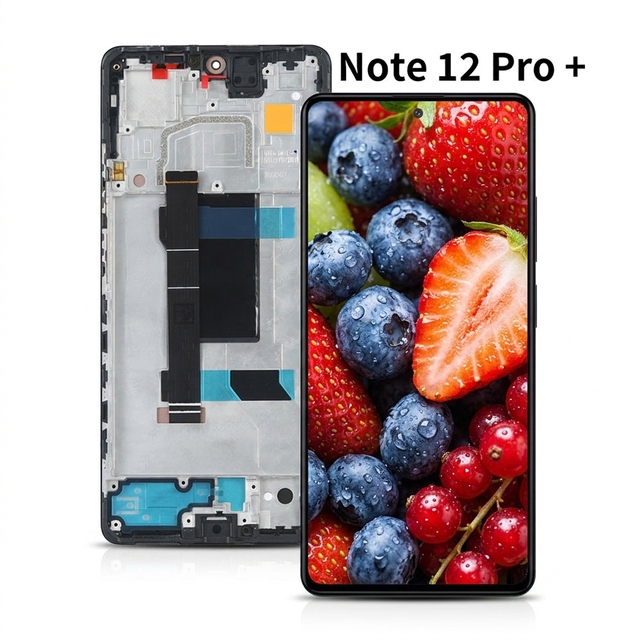 Wholesale 100% Tested With Frame LCD Display for Redmi Note 12 Pro 5G Full Touch Screen Assembly Mobile Phone Spare Parts