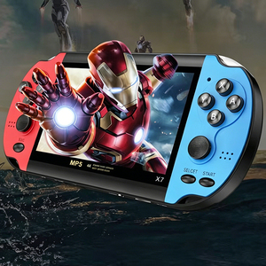 X7 คอนโซลเกมมือถือหน้าจอ HD ขนาด 4.3 นิ้วเครื่องเล่นวิดีโอเสียงแบบพกพาในตัว 3000 เกมคลาสสิกเครื่องเล่นเกมพกพาแบบพกพา - Product Image 3