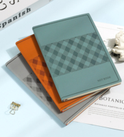 Libreta de PU con Logotipo Personalizado en Relieve, Tapa Dura A5, Diario de Negocios, Grabado en Caliente Plateado/Dorado, Bloc de Notas para Oficina