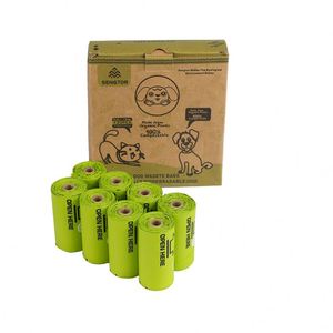 Fournitures pour animaux de compagnie en gros, logo personnalisable, motif biodégradable, sacs à déjections canines en plastique compostable - Product Image 2