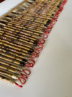 Pinceau de calligraphie chinoise de luxe en émail cloisonné, style héritage culturel immatériel national, fait main, filigrane, poils de loup, pour artiste