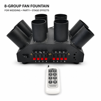 Unité de Scintillement Multi-Tubes Télécommandée, Alimentée par Piles AAA, 8 Groupes, Fontaine à Étincelles Froides Rotative en Forme d'Éventail pour Mariages, Fêtes et Scènes