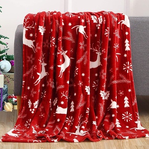 <span class=keywords><strong>Couverture</strong></span> de Noël Imprimée en Flanelle Épaisse pour l'Hiver, Style <span class=keywords><strong>Pull</strong></span> de Noël Idéal pour la Sieste - Product Image 2