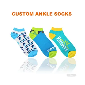 Cotton Socks Manufacturer FY OEM Mens Meias Socken Embroidered Calcetines Custom Made Design Logo Cotton Sports Socks Sox Crew Sport Socks Stock