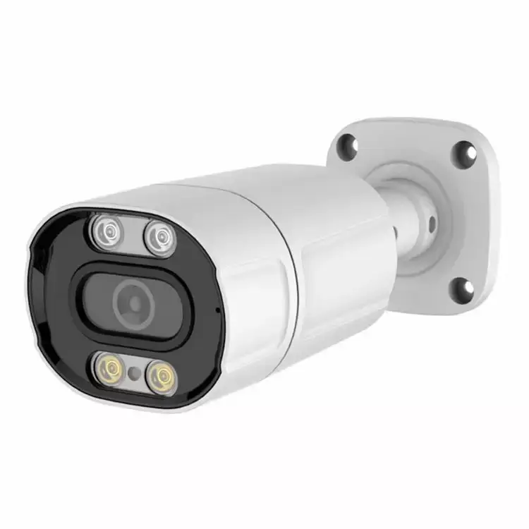 Caméra étanche en métal, lumière chaude, couleur, 3mp, caméra IP POE, 5mp, 8mp, caméra réseau CCTV avec Audio