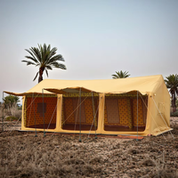 Tente de glamping gonflable de luxe, grande, résistante au vent, en tissu Oxford 600D, abri extérieur pour le camping dans le désert dans les pays du Moyen-Orient