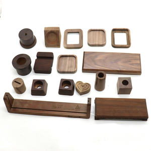 อุปกรณ์เสริมโต๊ะทำงานไม้แบล็ควอลนัทแท้สั่งทำพิเศษจาก YUESHEN ถาดวางโทรศัพท์ ชิ้นส่วนกลึง CNC - Product Image 5