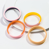 Nuevo 2024 Color Simple ácido acético textura libre empalme mármol ocio Oficina resina brazalete joyería acrílico pulsera para mujer
