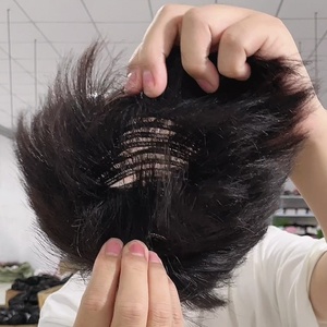 Extensión de Cabello Corto de Cabello Natural para Hombre con Mecanismo de Clip Adhesivo, Venta Caliente Transfronteriza - Product Image 1