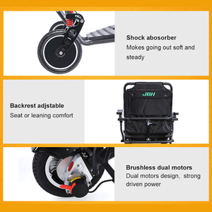 La silla de ruedas eléctrica más económica para personas mayores discapacitadas Silla de ruedas eléctrica Black Metal Ce Sillas de ruedas Precio 6 Km/h - Product Image 5