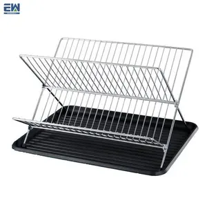 acier inoxydable fil ligne ustensiles de cuisine porte-étagère Pleine Maille traversant de type réglable plat séchage grille