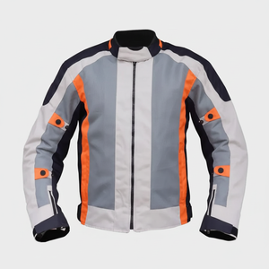 แจ็กเก็ตตาข่ายสำหรับขี่มอเตอร์ไซค์เสื้อแจ็กเก็ตตาข่ายสิ่งทอสำหรับขี่มอเตอร์ไซค์ทรงสลิมฟิตสำหรับใส่กลางแจ้ง - Product Image 1