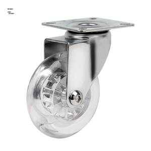 1,5 Zoll Doppelrad-Rollroll 40 mm Nylonrad Polyamid-Möbelrollen mit Verschlussschraube - Product Image 5