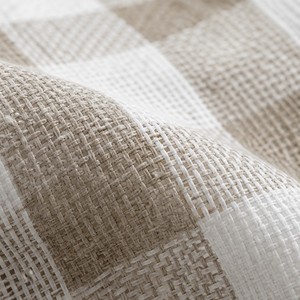 <span class=keywords><strong>Tissu</strong></span> tissé en lin pur à 100% à carreaux gingham pour robes et chemises - Product Image 2