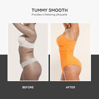 Hexin Dropshipping Custom Een Schouder Naadloos Doorzichtig Gaas Thong Body Shaper Badpak Voor Vrouwen